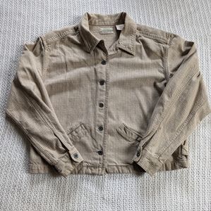 VTG 90's St. John's Bay Jacket Shacket Women's Medium Cotton Button Down Plaid